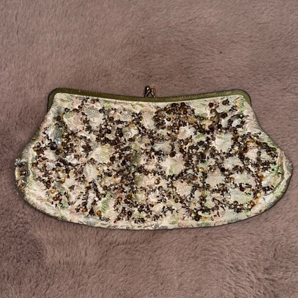 1950s Vintage Beaded Evening Bag by Caron of Houston in Excellent Condition